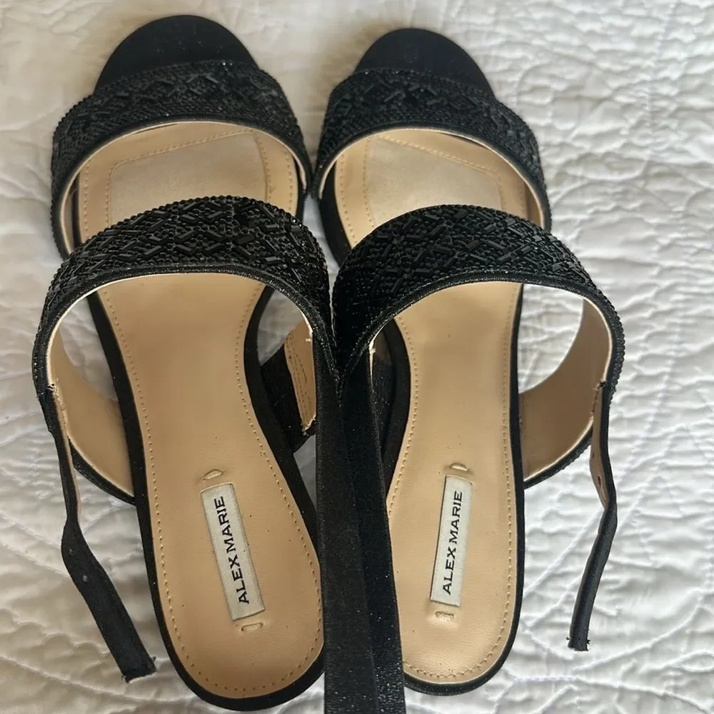 Alex Marie Calinatwo Black Heels Size:8.5